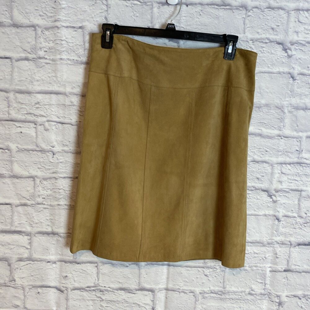 VS2 Genuine Goat Suede Skirt Boho Earthy Festival Classic Size 14